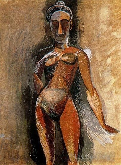 Pablo Picasso Andere Malerei - Femme Nue Debout 1907
