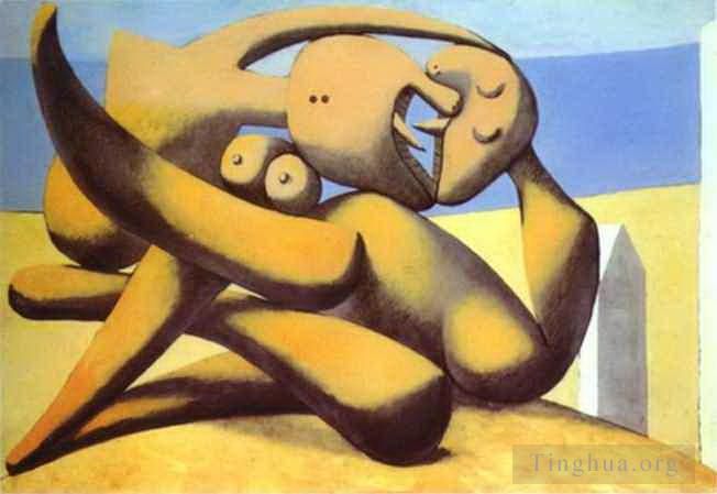 Pablo Picasso Andere Malerei - Figuren am Strand 1931