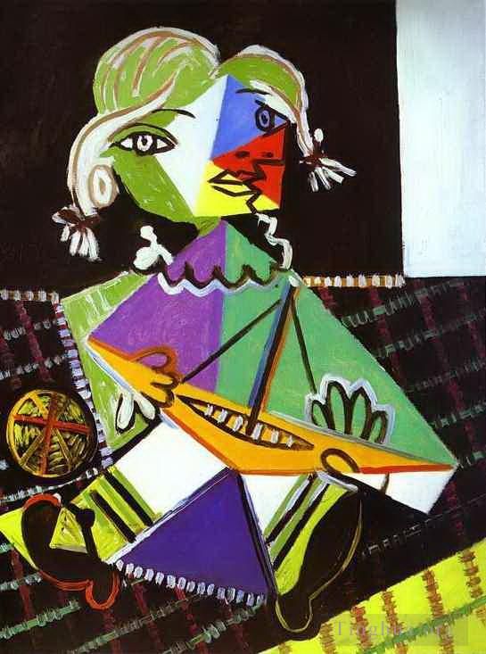Pablo Picasso Andere Malerei - Mädchen mit einem Boot Maya Picasso 1938