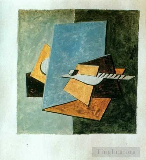 Pablo Picasso Andere Malerei - Gitarre1912