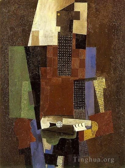 Pablo Picasso Andere Malerei - Gitarrist 1916