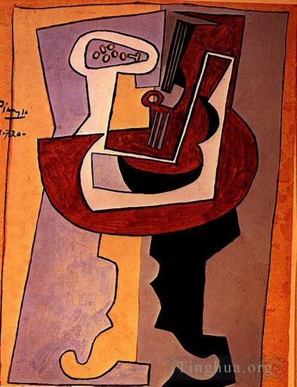 Pablo Picasso Andere Malerei - Homme a la mandoline1911