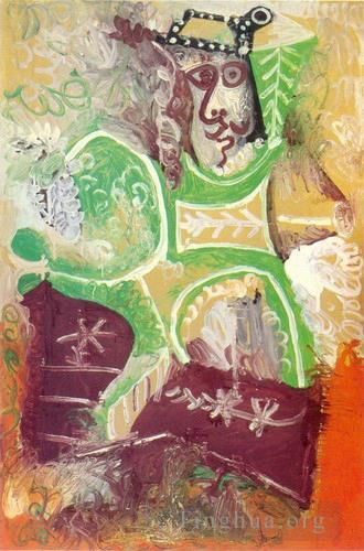 Pablo Picasso Andere Malerei - Homme au chapeau 1970