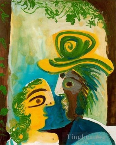 Pablo Picasso Andere Malerei - Homme et femme Paar 1970