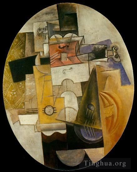 Pablo Picasso Andere Malerei - Musikinstrumente 1912