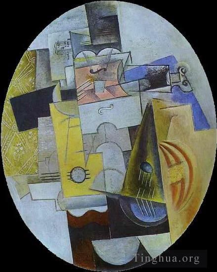 Pablo Picasso Andere Malerei - Musikinstrumente 1913