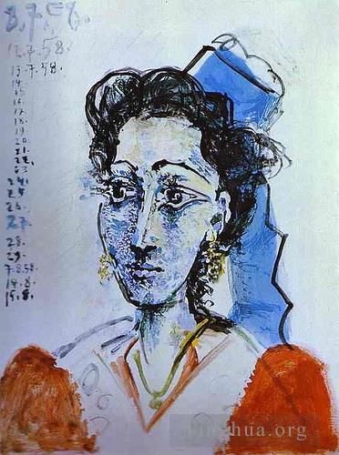 Pablo Picasso Andere Malerei - Jacqueline Rocque 1958