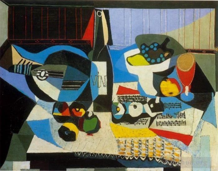Pablo Picasso Andere Malerei - La Bouteille de Vin 1925
