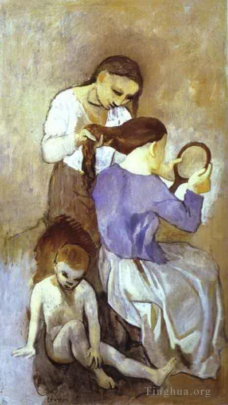 Pablo Picasso Andere Malerei - La Frisur 1906