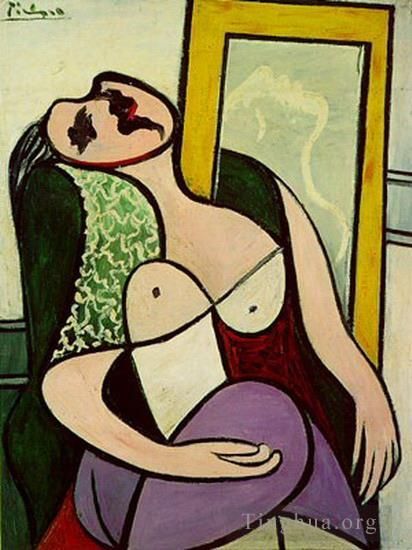 Pablo Picasso Andere Malerei - La dormeuse au miroir Marie Therese Walter 1932