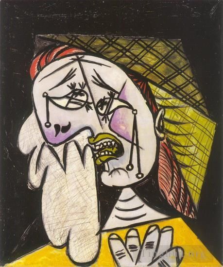 Pablo Picasso Andere Malerei - La femme qui pleure au foulard 1937
