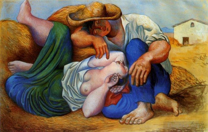 Pablo Picasso Andere Malerei - La sieste 1932