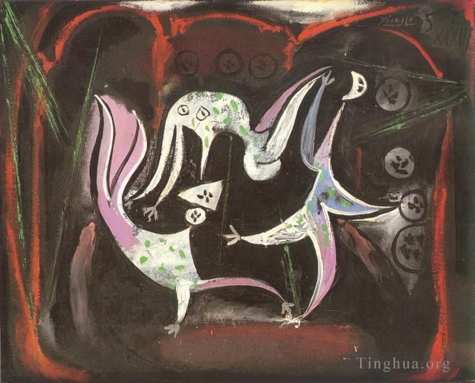 Pablo Picasso Andere Malerei - Der Zirkus 1933