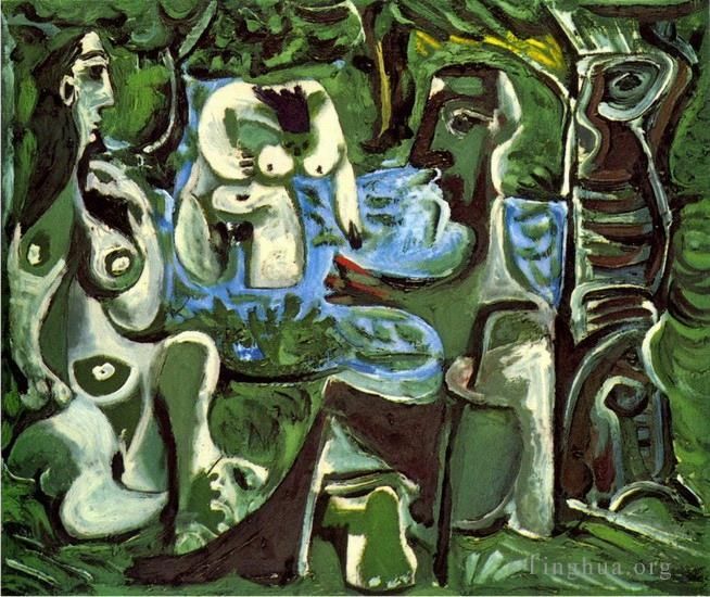 Pablo Picasso Andere Malerei - Le déjeuner sur l'herbe Manet 11961
