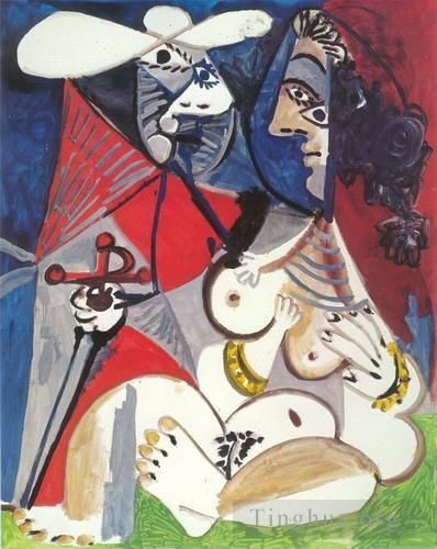 Pablo Picasso Andere Malerei - Le Matador et Femme Nue 2 1970