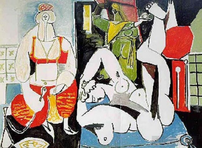 Pablo Picasso Andere Malerei - Les femmes d Alger Delacroix VIII 1955