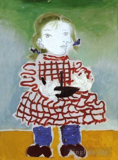 Pablo Picasso Andere Malerei - Maya en tablier rouge 1938