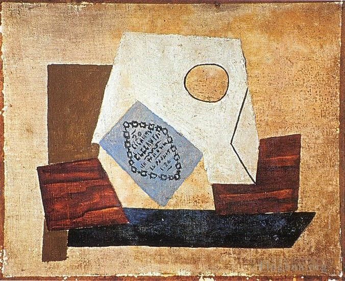 Pablo Picasso Andere Malerei - Nature morte au paquet de Cigarettes 1921
