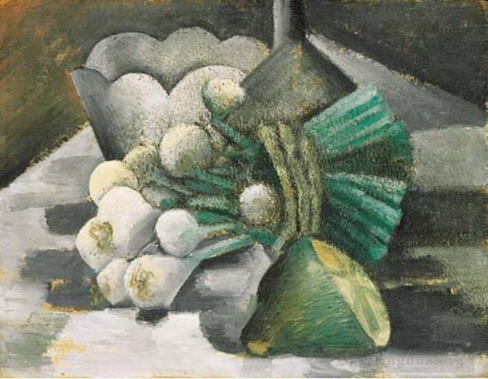Pablo Picasso Andere Malerei - Nature morte aux oignons 1908