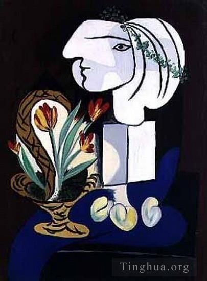 Pablo Picasso Andere Malerei - Nature morte aux tulipes 1932