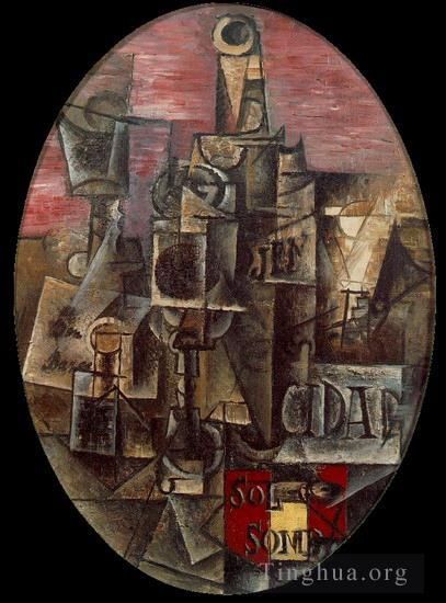 Pablo Picasso Andere Malerei - Nature morte espagnole 1912