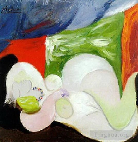 Pablo Picasso Andere Malerei - Nu couche au collier 1932