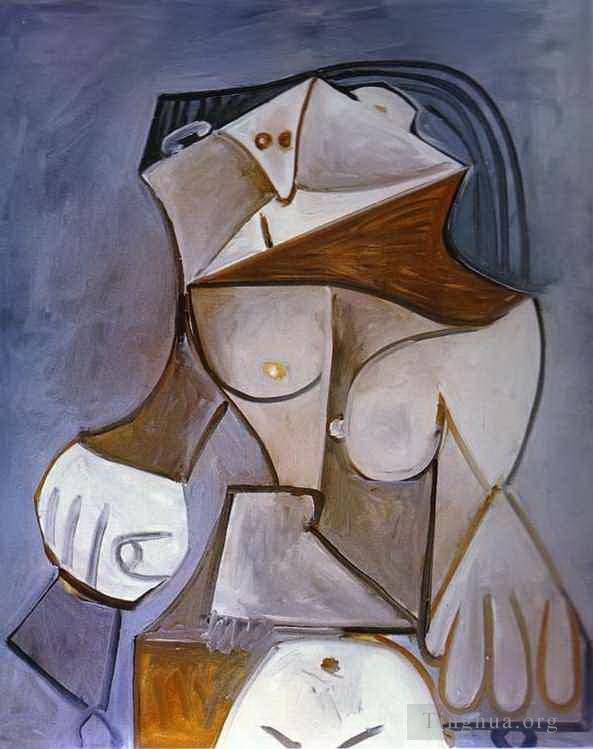 Pablo Picasso Andere Malerei - Akt im Sessel 1959