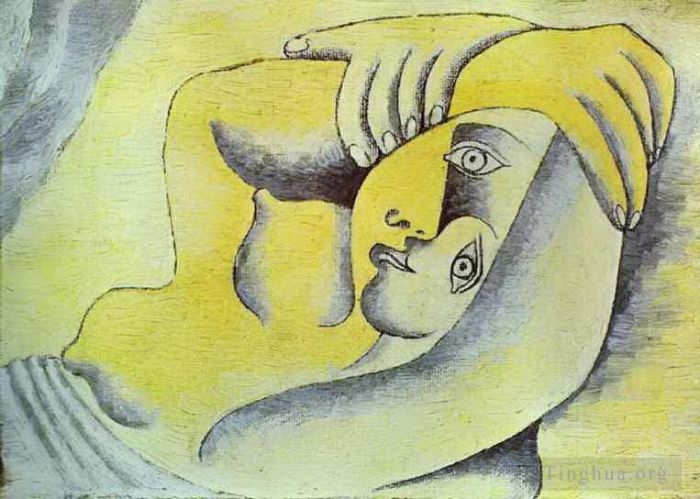 Pablo Picasso Andere Malerei - Nackt am Strand 1929