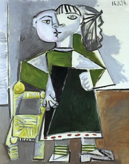 Pablo Picasso Andere Malerei - Paloma-Debüt 1954