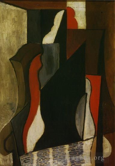 Pablo Picasso Andere Malerei - Personnage dans un fauteuil 1917