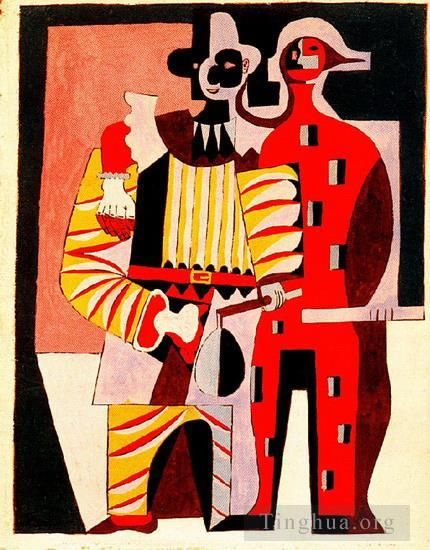 Pablo Picasso Andere Malerei - Pierrot et Arlequin 1920