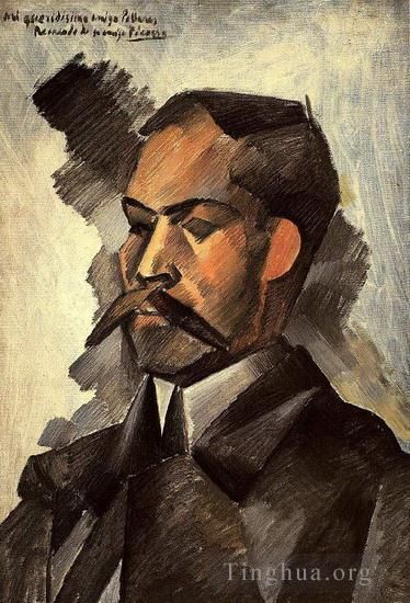 Pablo Picasso Andere Malerei - Porträt von Manuel Pollares 1909