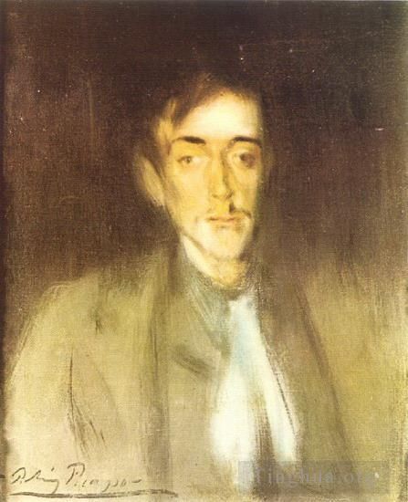 Pablo Picasso Andere Malerei - Porträt von Angel F de Soto 1899