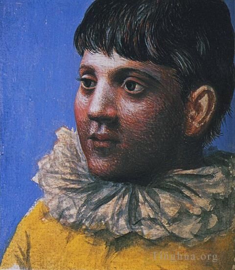 Pablo Picasso Andere Malerei - Porträt eines Jugendlichen in Pierrot 1922