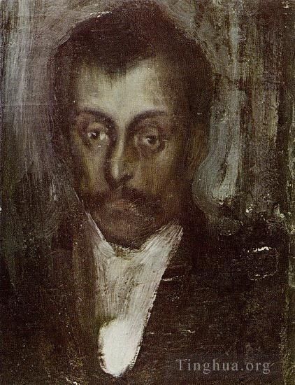 Pablo Picasso Andere Malerei - Portrait d homme 1895