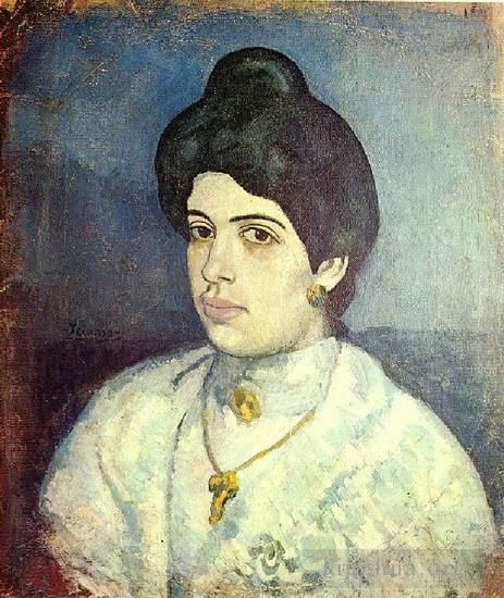 Pablo Picasso Andere Malerei - Porträt von Corina Romeu 1902
