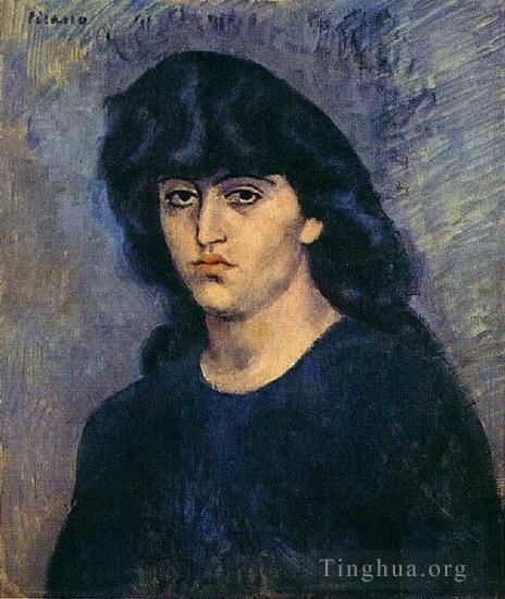Pablo Picasso Andere Malerei - Porträt von Suzanne Bloch 1904