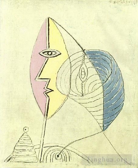 Pablo Picasso Andere Malerei - Portrait de jeune fille 1936 2