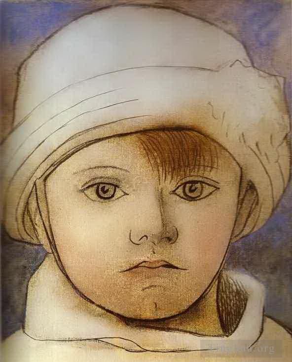 Pablo Picasso Andere Malerei - Porträt von Paul Picasso als Kind 1923