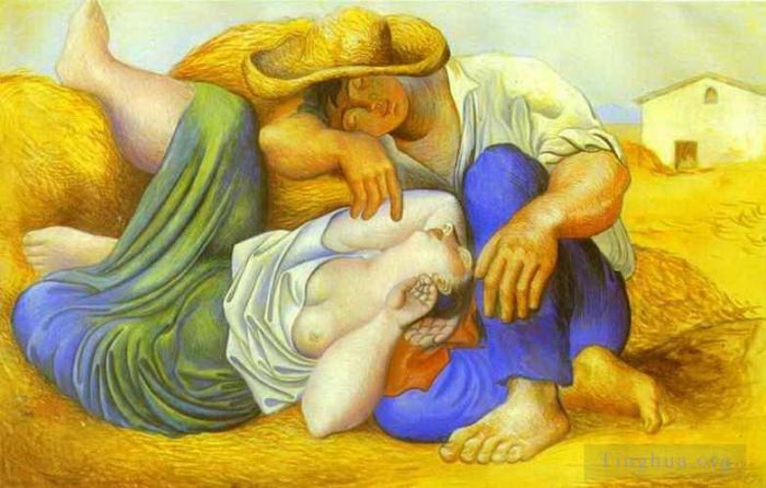 Pablo Picasso Andere Malerei - Schlafende Bauern 1919