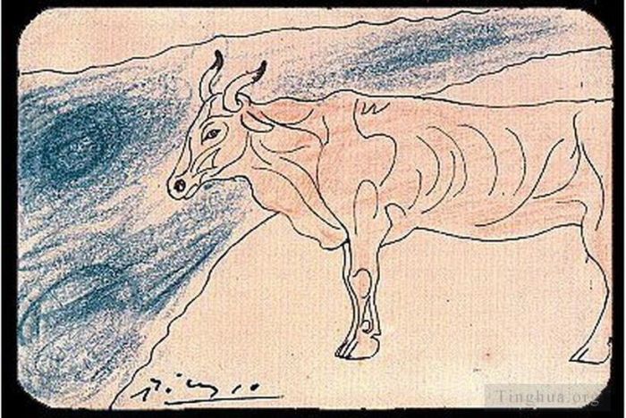 Pablo Picasso Andere Malerei - Taureau 1906