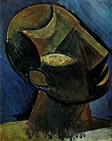 Pablo Picasso Andere Malerei - Tete d homme 1913