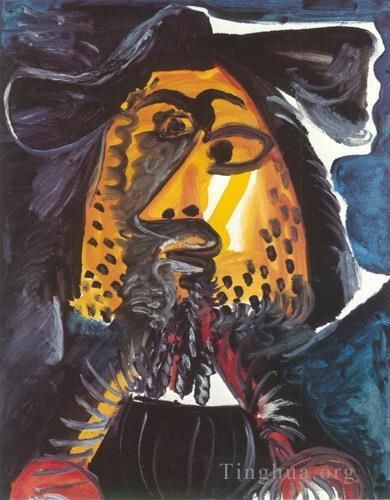 Pablo Picasso Andere Malerei - Tete d homme 94 1971