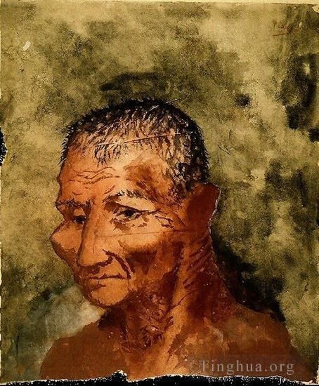 Pablo Picasso Andere Malerei - Tete de Josep Fondevila 1906
