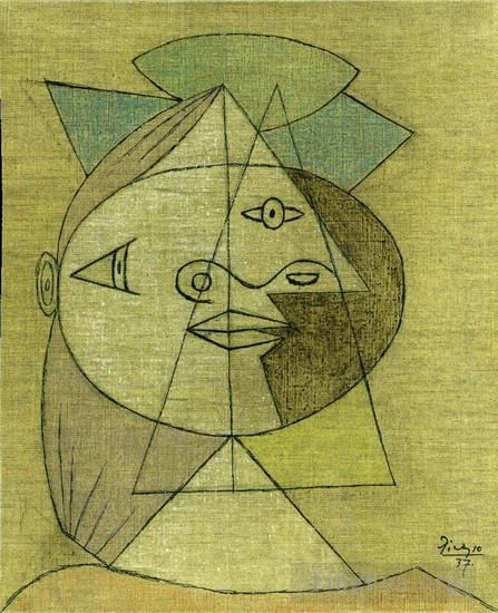 Pablo Picasso Andere Malerei - Tête de Femme Marie Therese Walter 1937