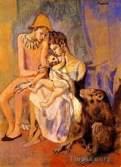 Pablo Picasso Andere Malerei - Die Acrobat-Familie 1905