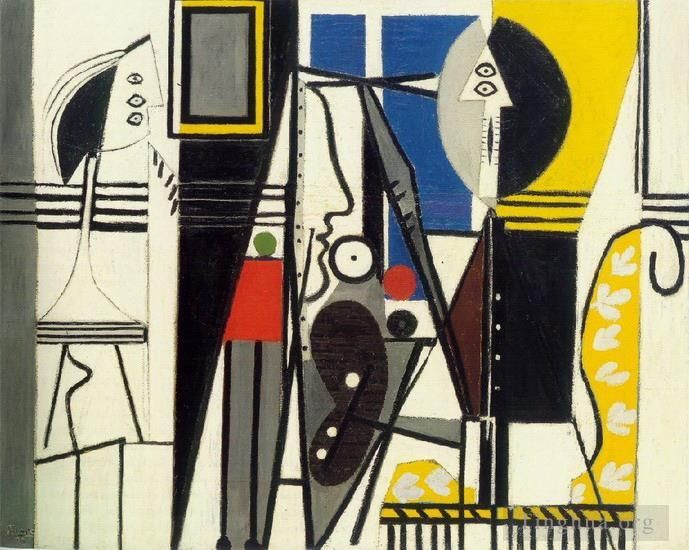 Pablo Picasso Andere Malerei - Der Künstler und sein Modell L artiste et son modele 1928