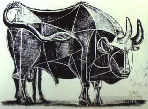 Pablo Picasso Andere Malerei - Der Bullenstaat IV 1945
