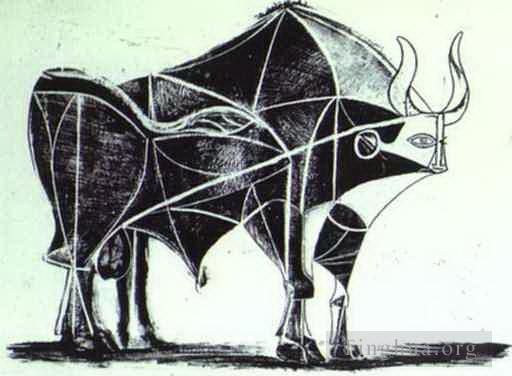 Pablo Picasso Andere Malerei - Der Bullenstaat V 1945