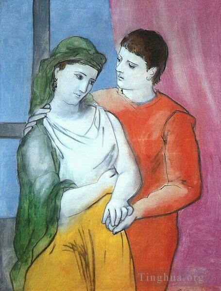Pablo Picasso Andere Malerei - Die Liebenden 1923